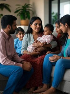 एक भारतीय परिवार और मनोचिकित्सक द्वारा पोस्टपार्टम साइकोसिस से पीड़ित माँ का समर्थन।